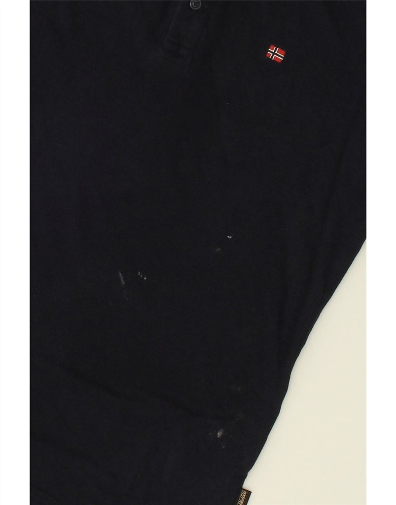 NAPAPIJRI Mens Polo Shirt Small Navy Blue Cotton Vintage Napapijri and Second-Hand Napapijri from Messina Hembry 