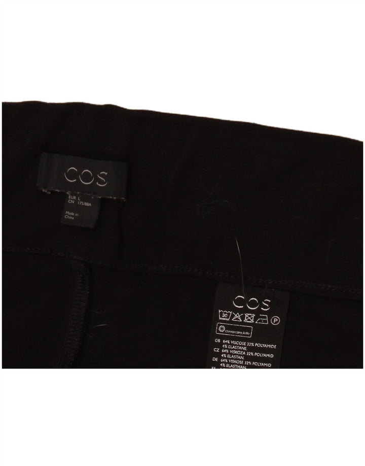 Cos Womens Leggings UK 16 Large Black Viscose