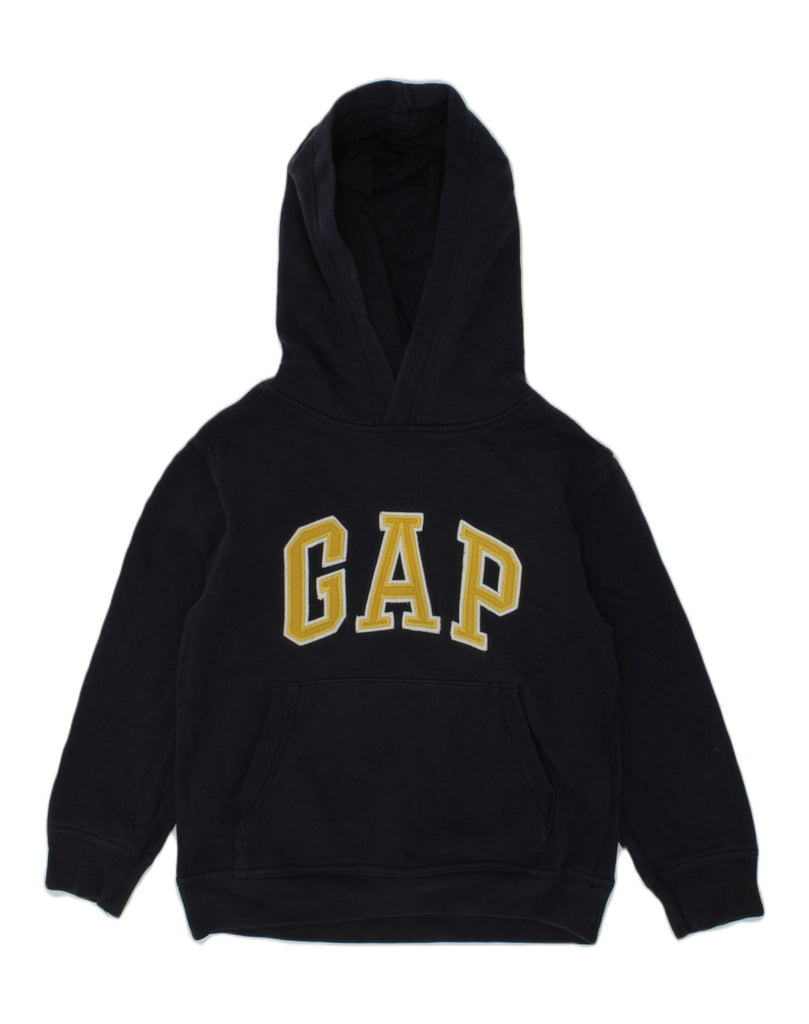 GAP Boys Graphic Hoodie Jumper 6-7 Years Small Navy Blue Cotton | Vintage Gap | Thrift | Second-Hand Gap | Used Clothing | Messina Hembry 