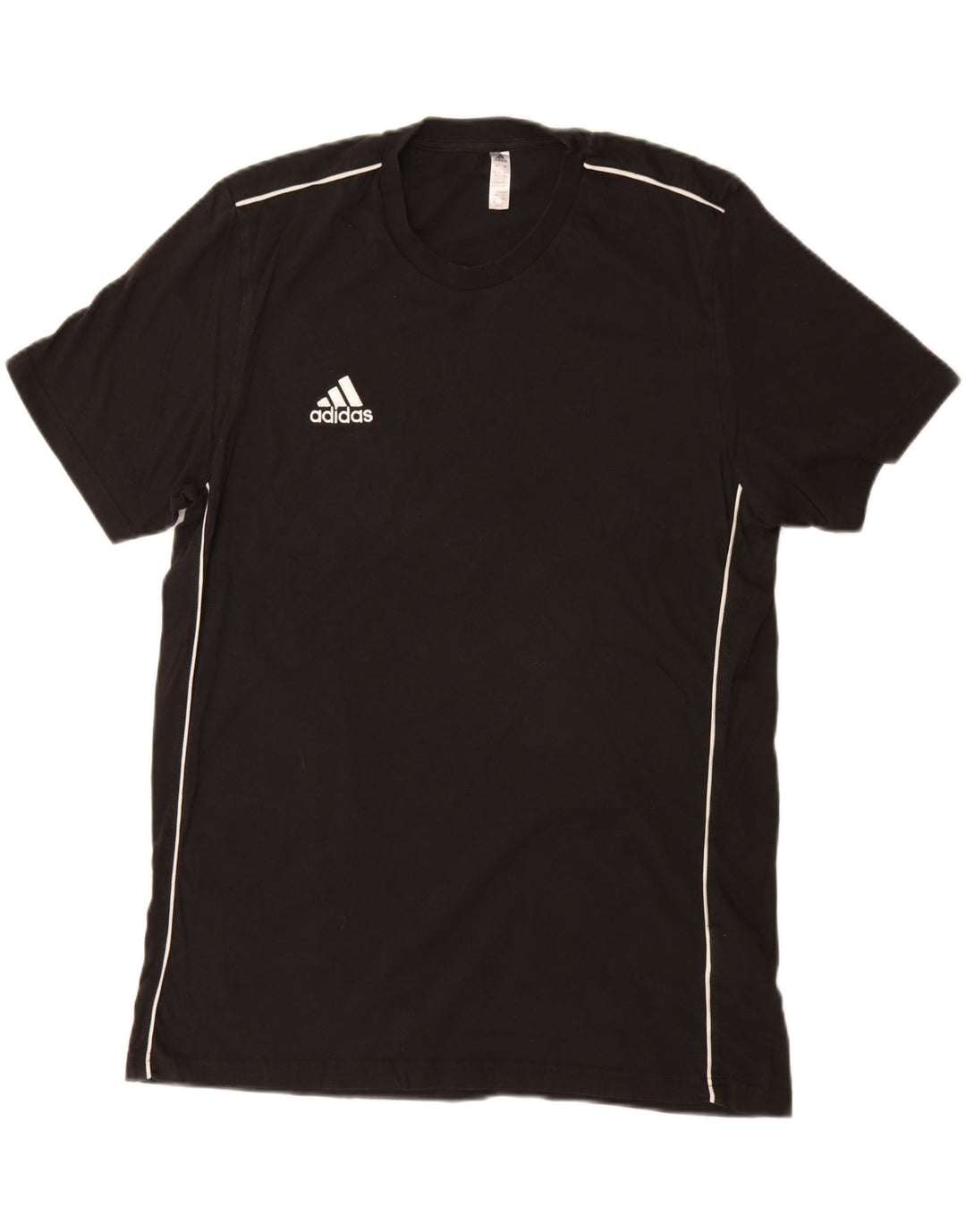 ADIDAS Mens T-Shirt Top Large Black Cotton