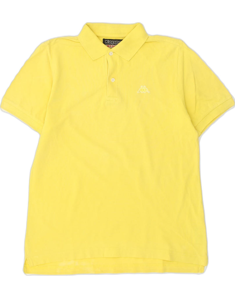 KAPPA Mens Polo Shirt Medium Yellow Cotton | Vintage Kappa | Thrift | Second-Hand Kappa | Used Clothing | Messina Hembry 