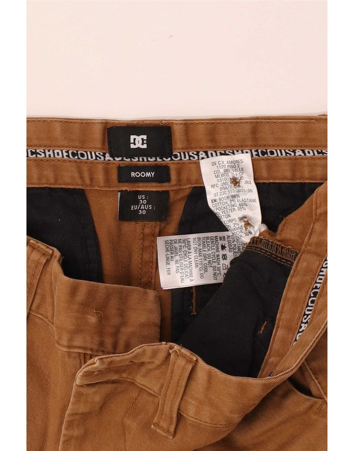 DC Mens Chino Shorts Medium W30 Beige Cotton