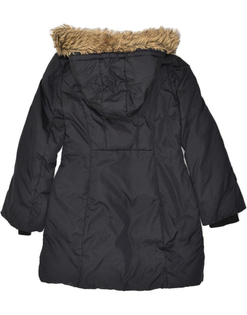 MICHAEL KORS Womens Hooded Padded Coat UK 14 Medium Black Nylon | Vintage Michael Kors | Thrift | Second-Hand Michael Kors | Used Clothing | Messina Hembry 