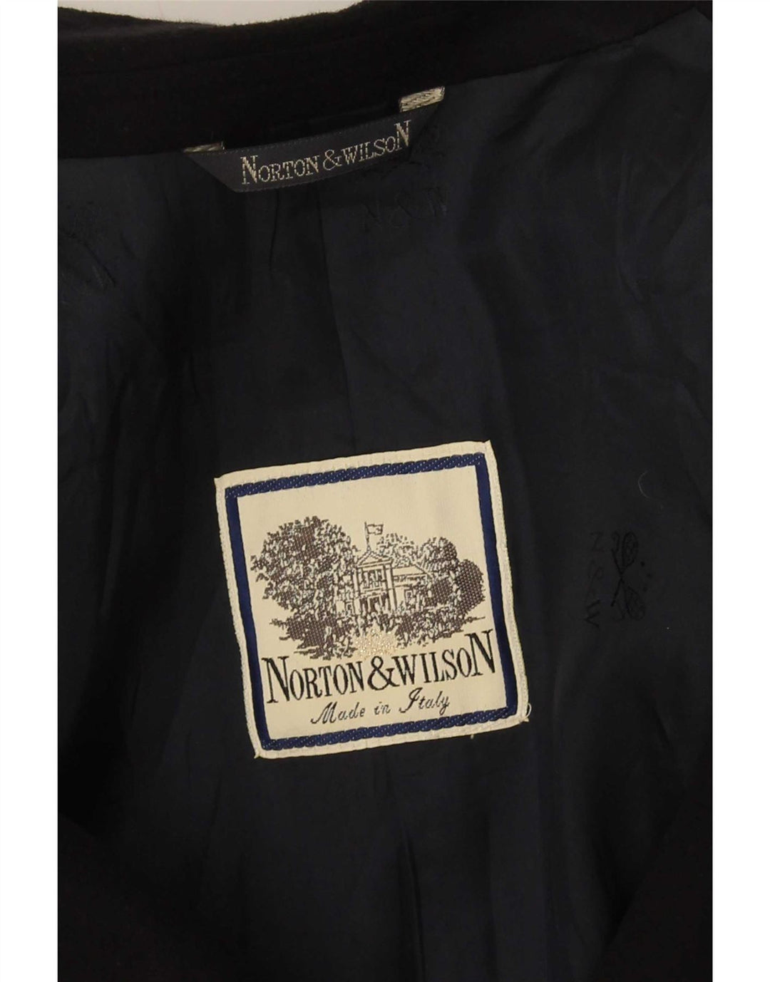 Norton & Wilson Womens Double Breasted Blazer Jacket UK 16 Large Black