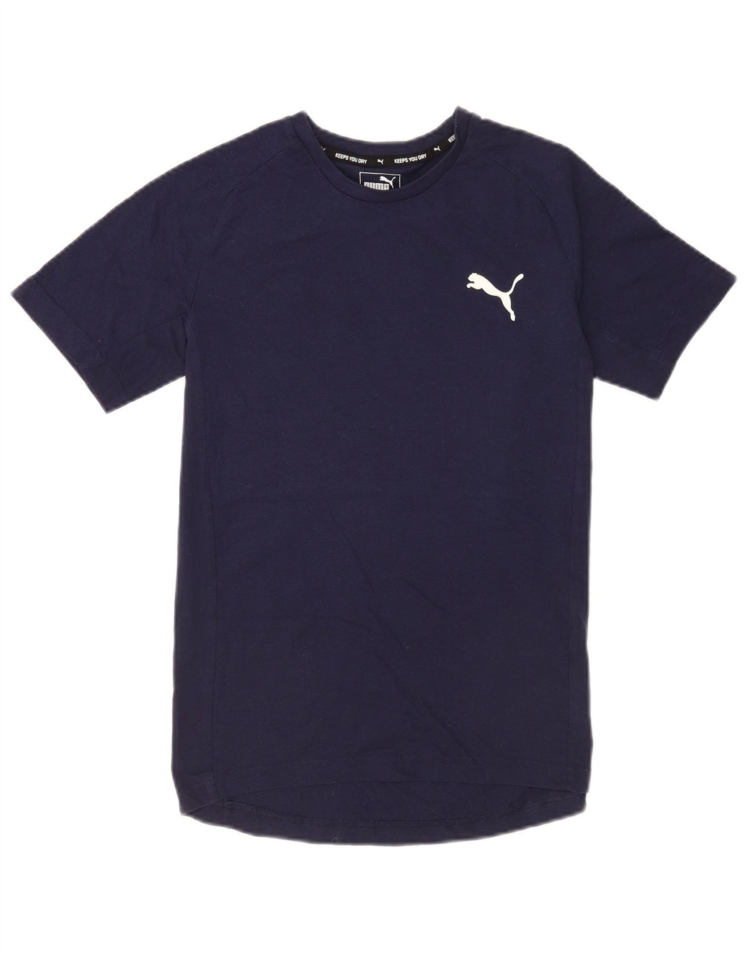 Puma Mens T-Shirt Top Medium Navy Blue Cotton