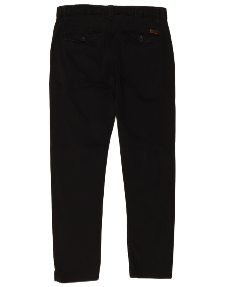 Zara Mens Slim Chino Trousers EU 40 Medium W31 L30 Black