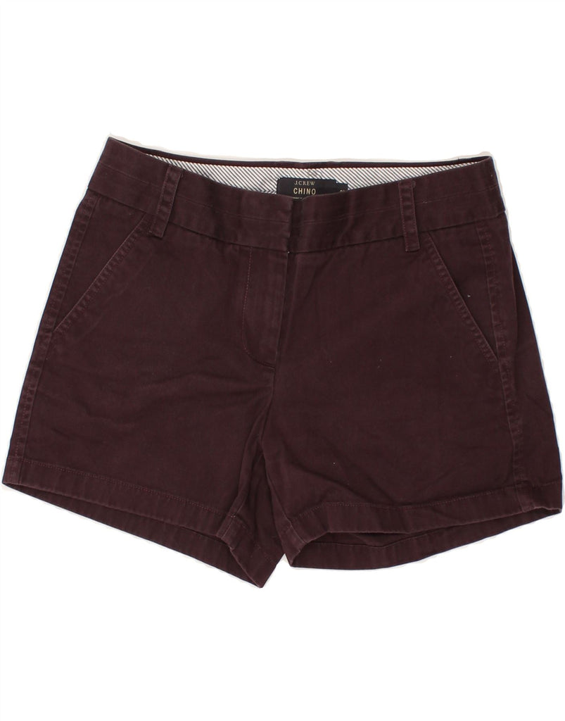 J. CREW Womens Chino Shorts US 2 XS W30 Maroon Cotton | Vintage J. Crew | Thrift | Second-Hand J. Crew | Used Clothing | Messina Hembry 