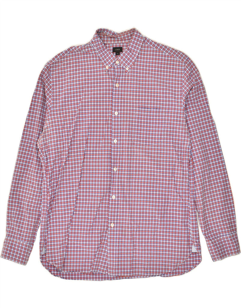 J. CREW Mens Shirt XL Blue Check Cotton | Vintage J. Crew | Thrift | Second-Hand J. Crew | Used Clothing | Messina Hembry 