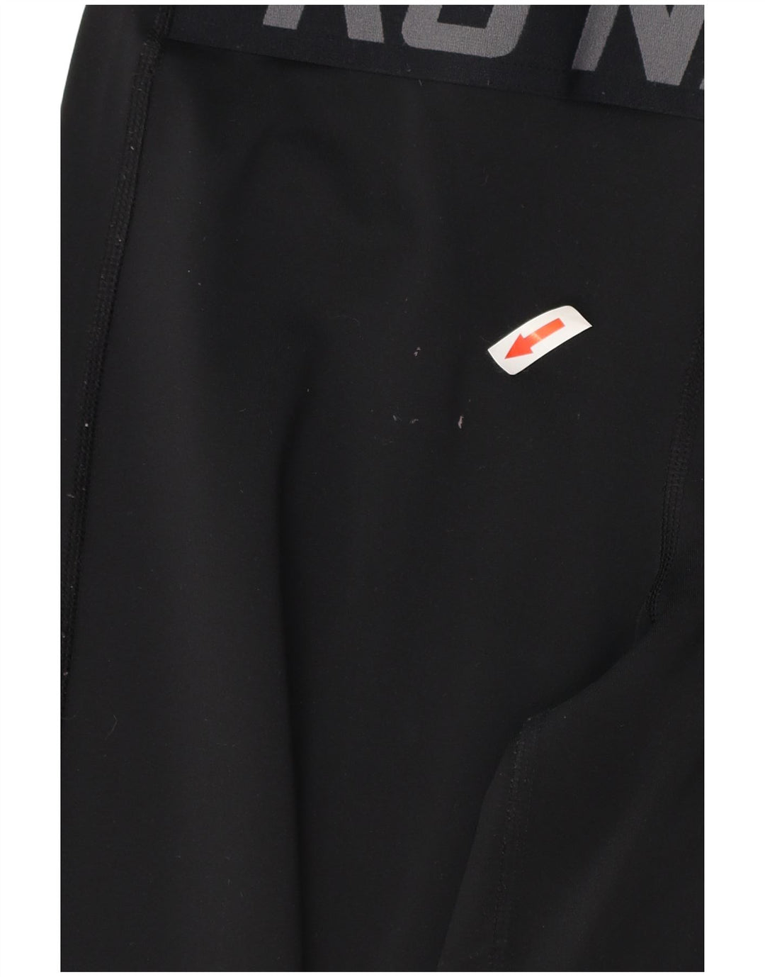 NIKE Womens Dri Fit Graphic Leggings UK 12 Medium  Black Polyester