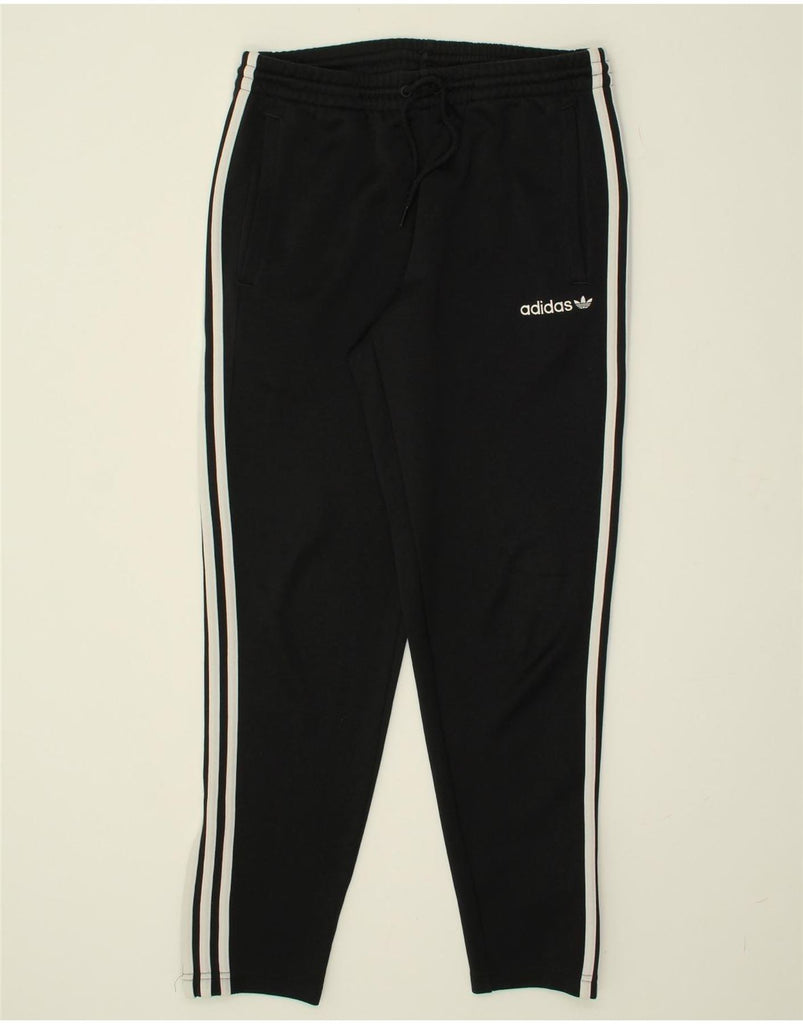 ADIDAS Mens Tracksuit Trousers Medium Black Polyester | Vintage Adidas | Thrift | Second-Hand Adidas | Used Clothing | Messina Hembry 