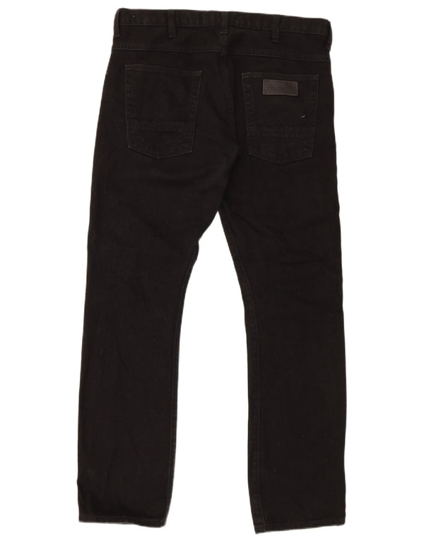 Wrangler Mens Spencer Slim Straight Jeans W34 L32 Black