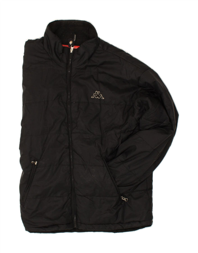 KAPPA Mens Padded Jacket UK 40 Large Black | Vintage Kappa | Thrift | Second-Hand Kappa | Used Clothing | Messina Hembry 