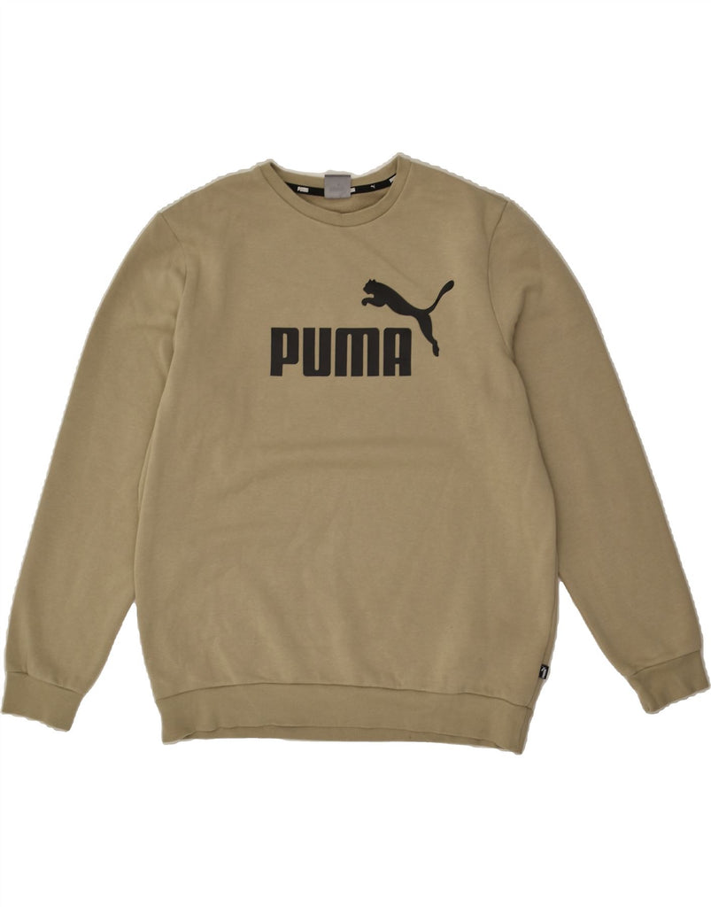 PUMA Mens Graphic Sweatshirt Jumper Large Grey Cotton | Vintage Puma | Thrift | Second-Hand Puma | Used Clothing | Messina Hembry 