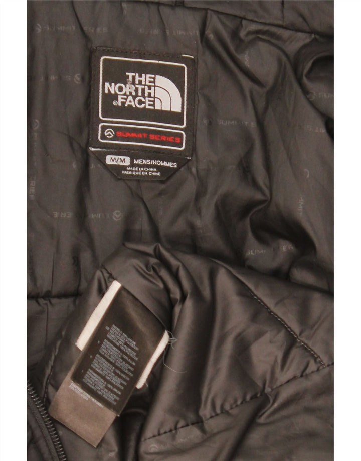The North Face Mens Hooded Padded Jacket UK 38 Medium Black Colourblock