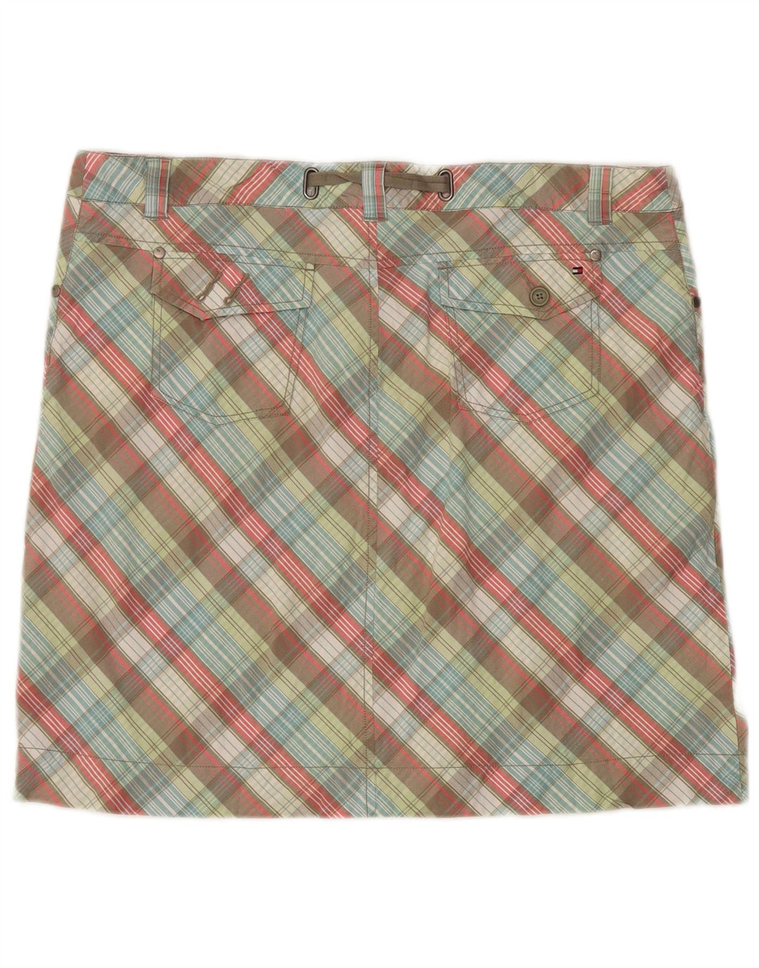 TOMMY HILFIGER Girls Straight Skirt 15-16 Years W28  Multicoloured Check