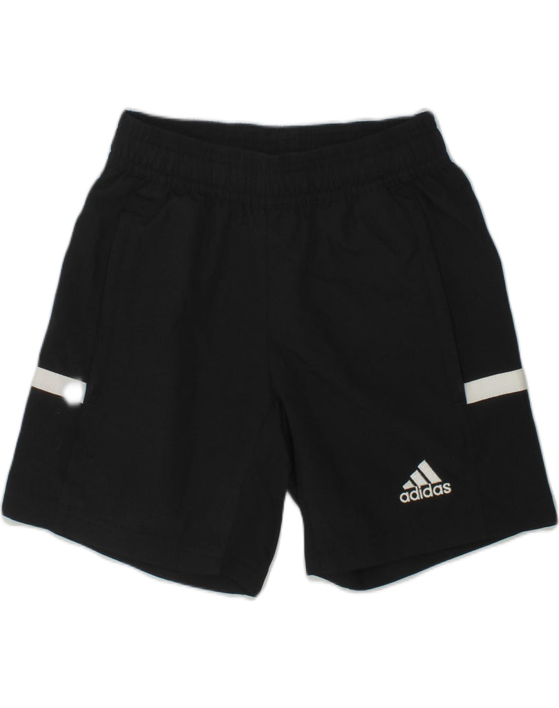 ADIDAS Boys Aeroready Sport Shorts 7-8 Years Black Polyester | Vintage Adidas | Thrift | Second-Hand Adidas | Used Clothing | Messina Hembry 