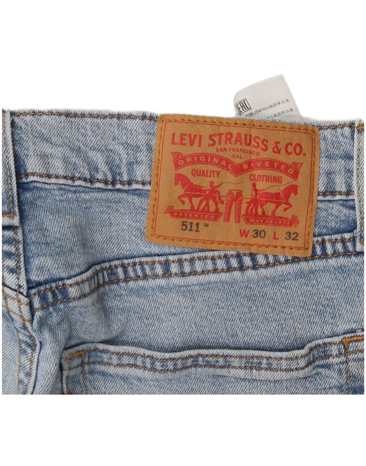 Levi's Womens 511 Slim Jeans  W30 L29 Blue Cotton