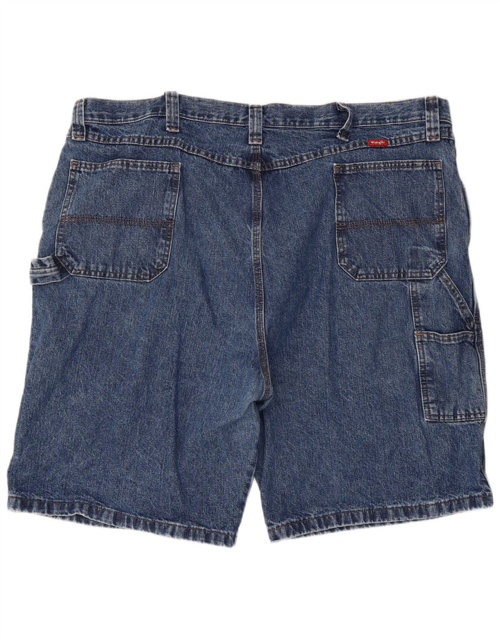 Wrangler Mens Carpenter Denim Shorts W44 2XL Blue Cotton