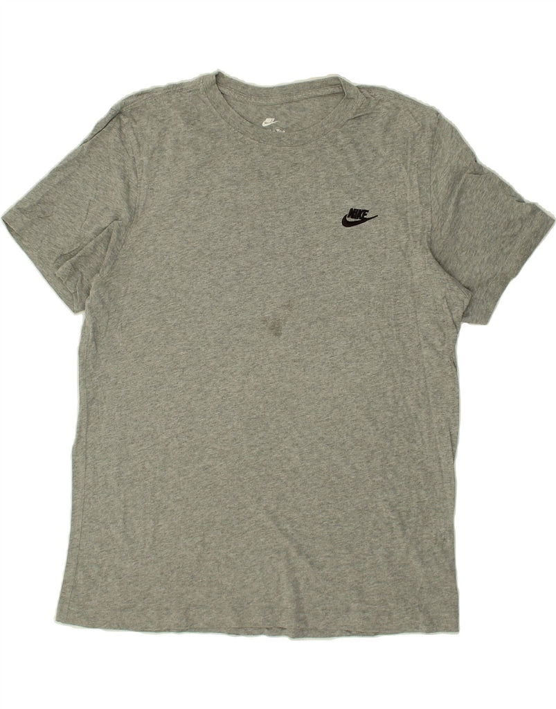 NIKE Mens T-Shirt Top Large Grey Flecked Cotton | Vintage Nike | Thrift | Second-Hand Nike | Used Clothing | Messina Hembry 