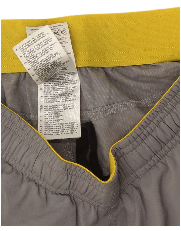 Adidas Mens Sport Shorts Small  Grey Colourblock Polyester