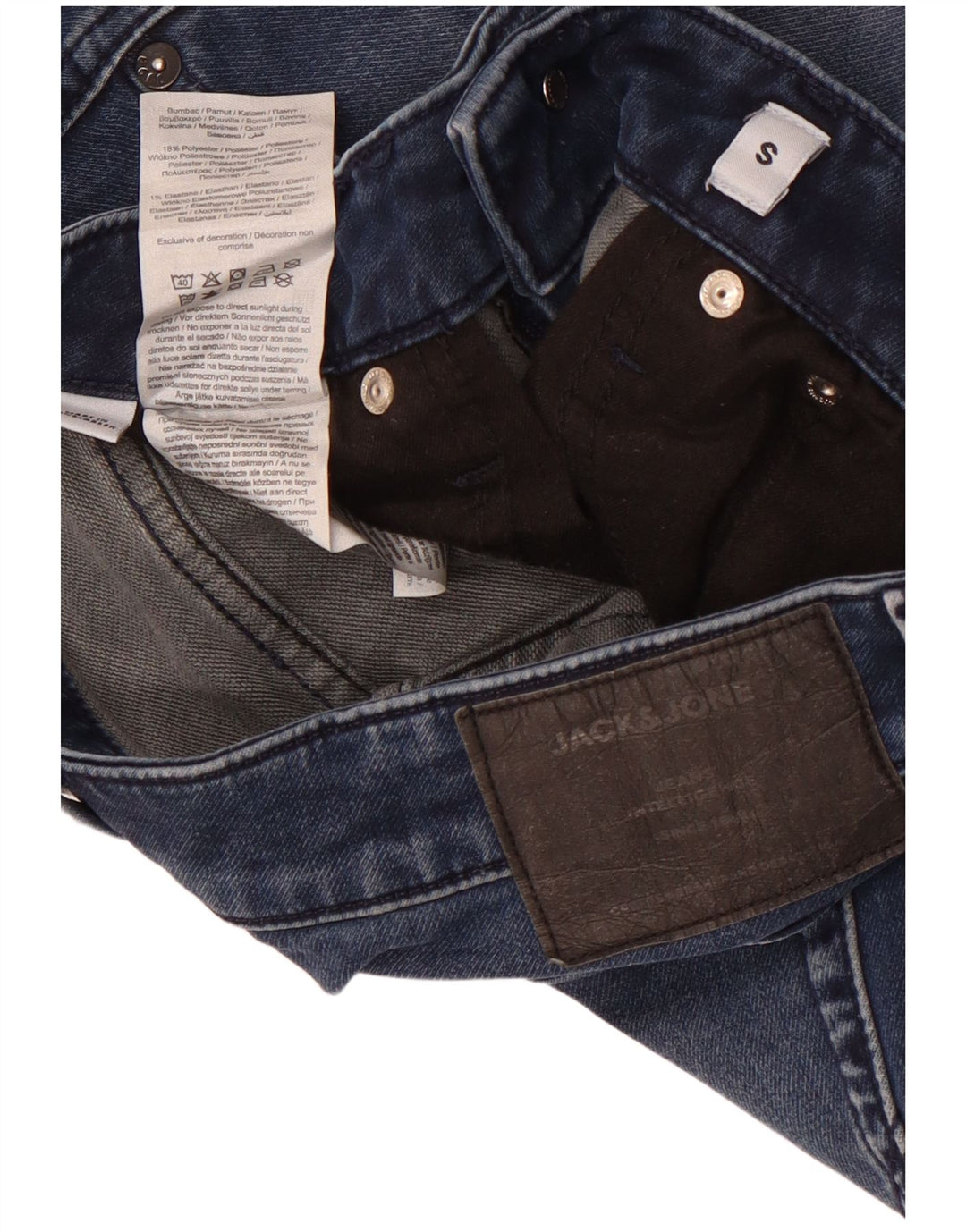 Jack & Jones Mens Denim Shorts Small W29 Blue Cotton
