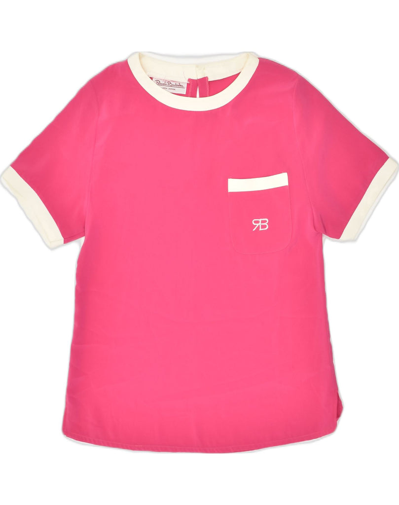 RENATO BALESTRA Womens Blouse Top IT 44 Medium Pink | Vintage Renato Balestra | Thrift | Second-Hand Renato Balestra | Used Clothing | Messina Hembry 