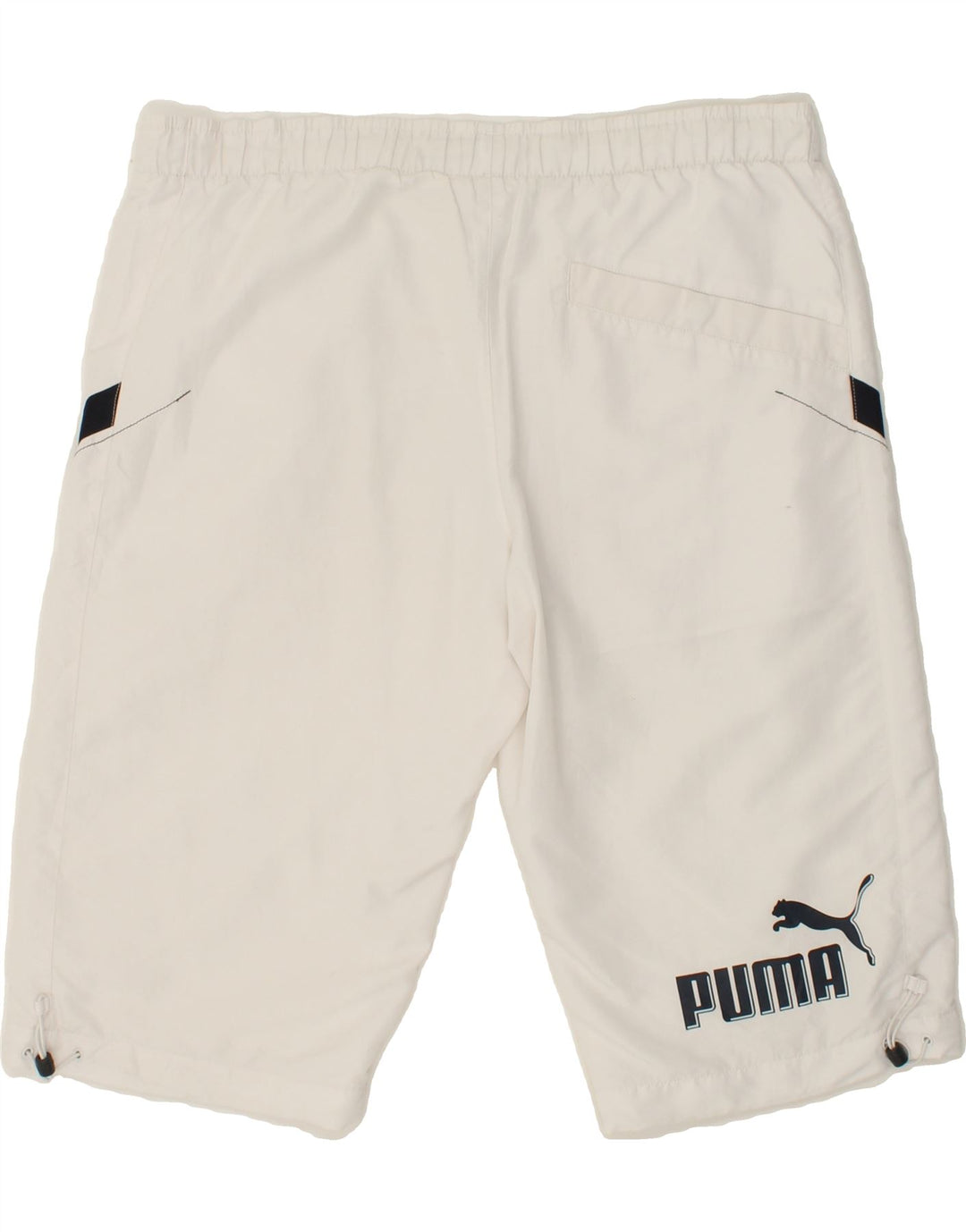 PUMA Mens Graphic Sport Shorts Medium White Vintage Puma and Second-Hand Puma from Messina Hembry 