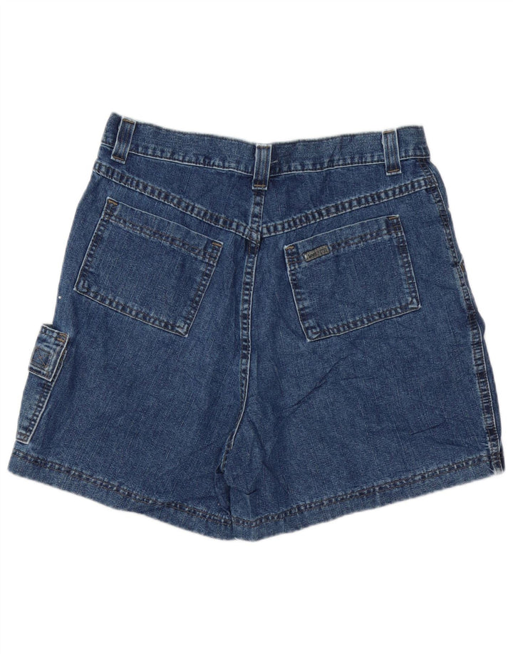 Lee Womens High Waist Cargo Denim Shorts W32 Large Blue