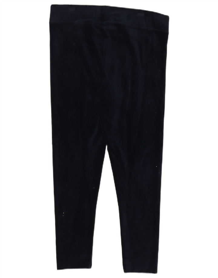 Marks & Spencer Womens Leggings UK 16 Large  Navy Blue Cotton