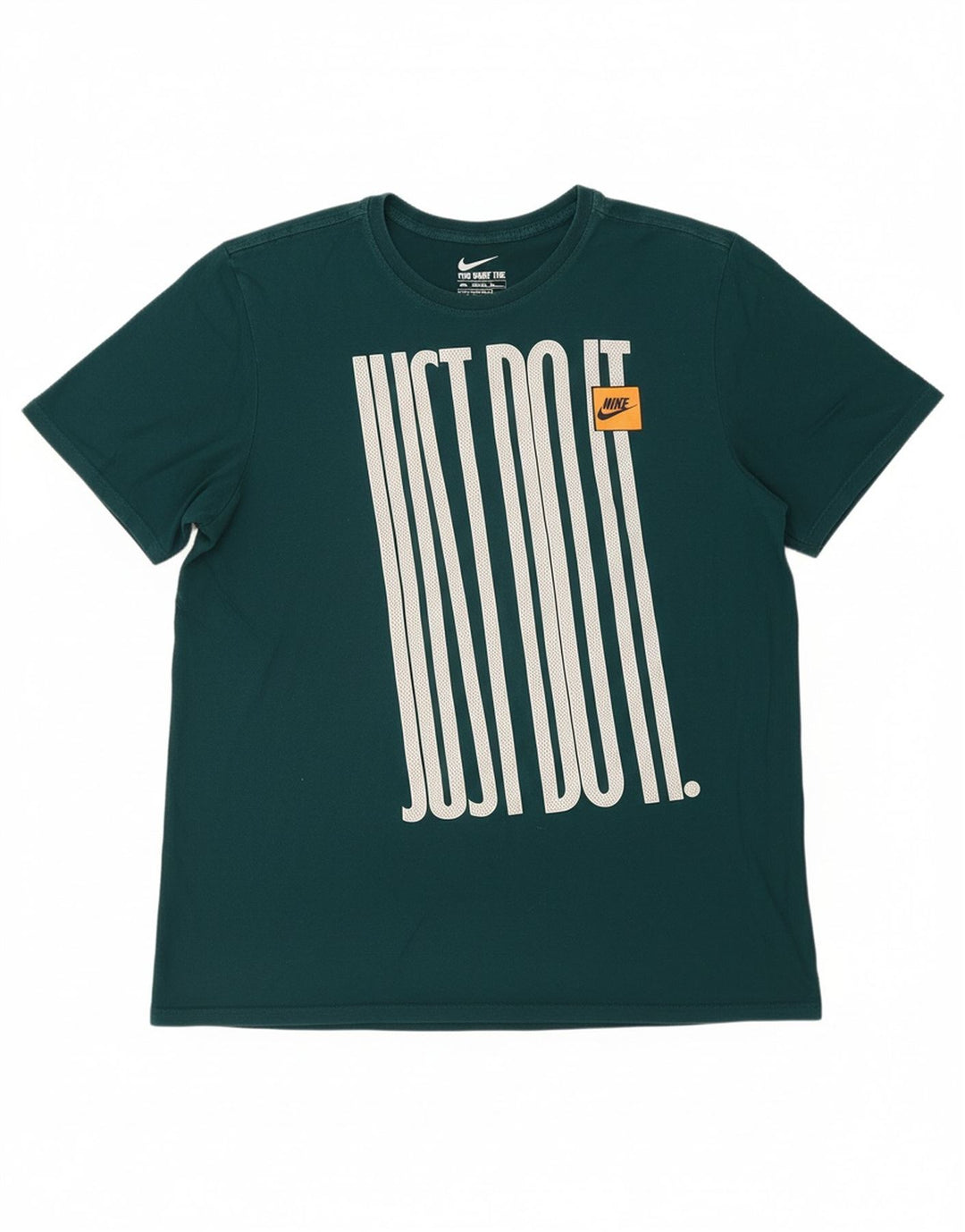 NIKE Mens Athletic Cut Graphic T-Shirt Top Large Green