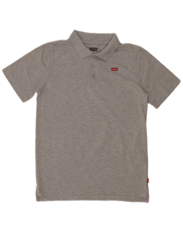 Levi's Boys Polo Shirt 15-16 Years Grey Flecked Cotton