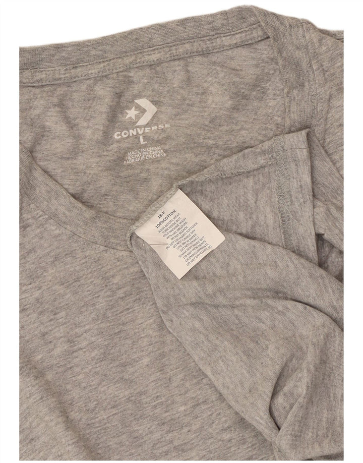 Converse Mens Vest Top Large Grey Cotton