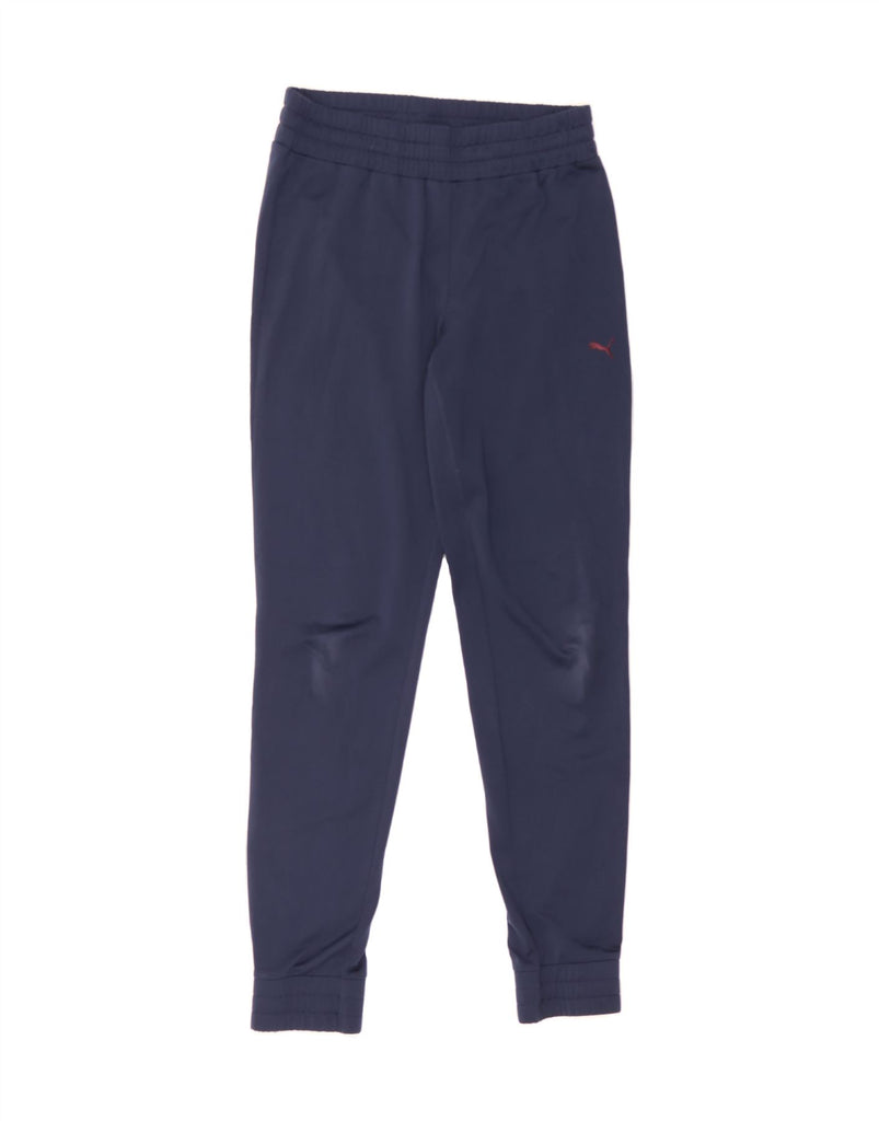 PUMA Womens Tracksuit Trousers Joggers UK 10 Small  Navy Blue Polyester Vintage Puma and Second-Hand Puma from Messina Hembry 