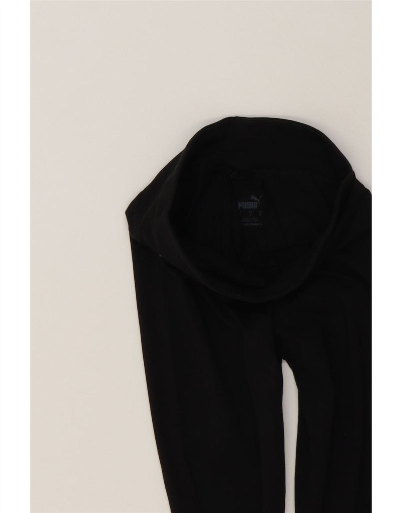 PUMA Womens Leggings UK 8 Small  Black Cotton Vintage Puma and Second-Hand Puma from Messina Hembry 