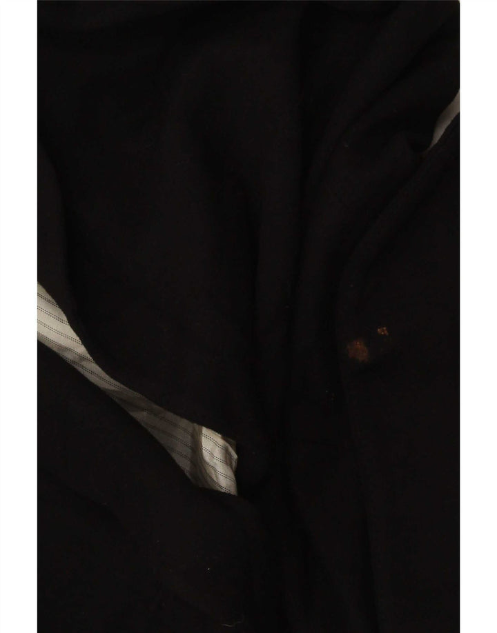 Zara Womens 1 Button Blazer Jacket UK 6 XS Black Viscose