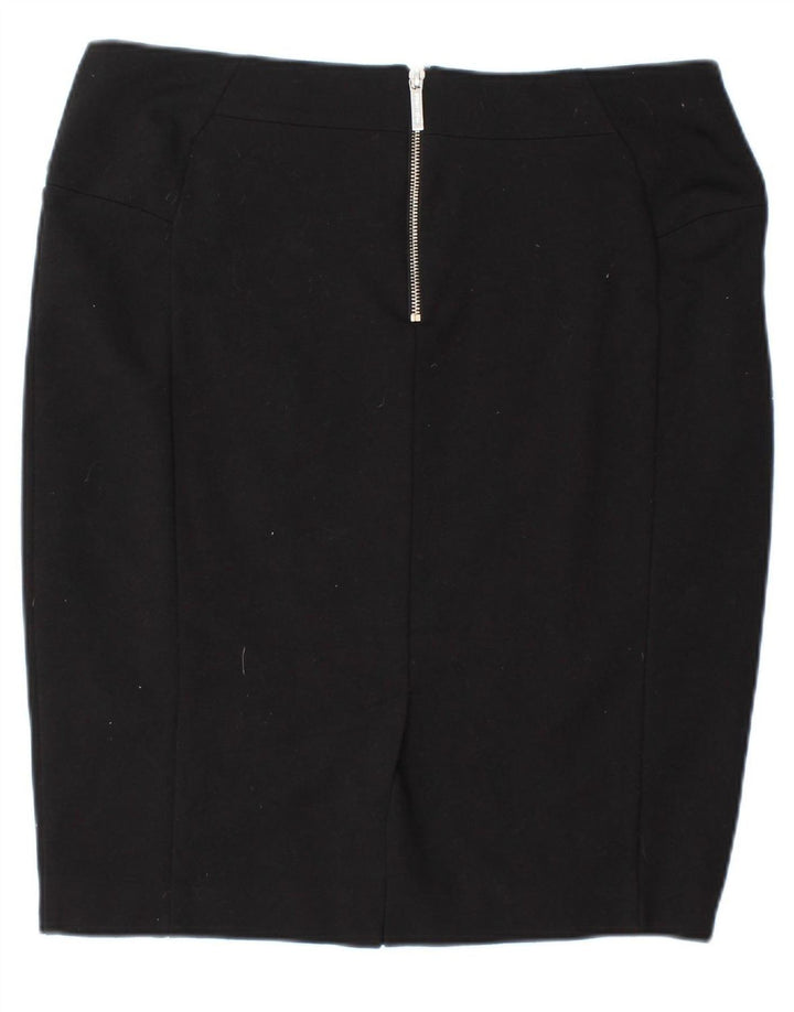 MICHAEL KORS Womens Pencil Skirt US 16 2XL W37 Black Rayon