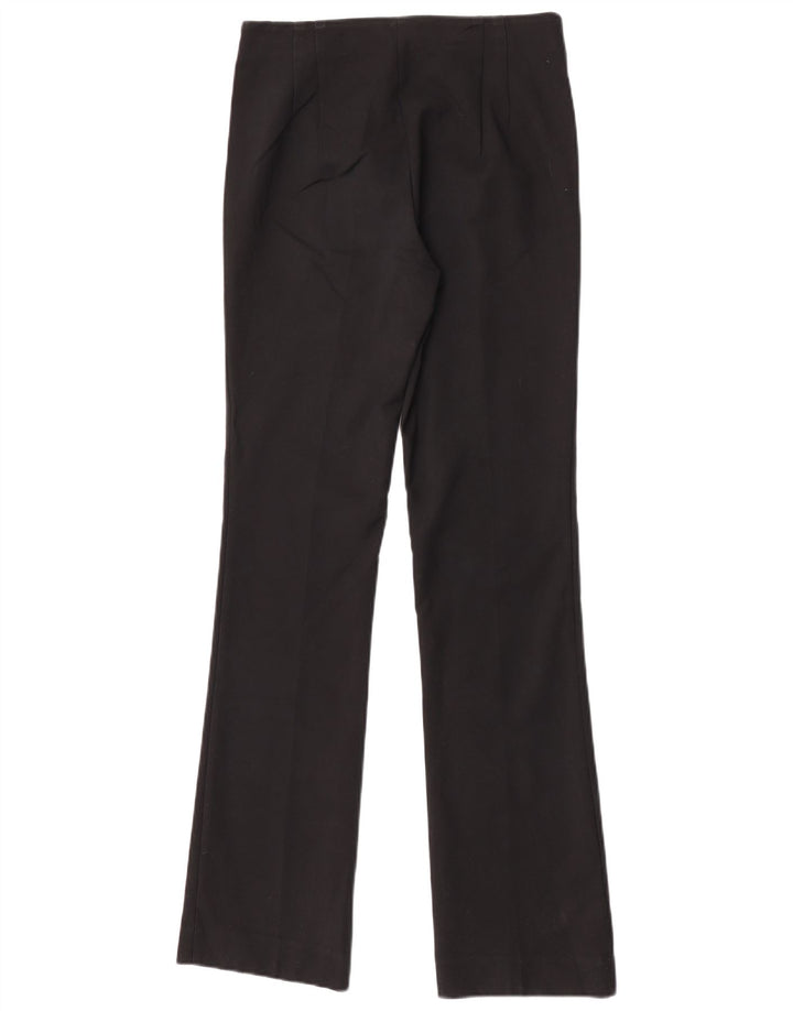 Zara Womens Bootcut Chino Trousers Medium W28 L32 Black Cotton