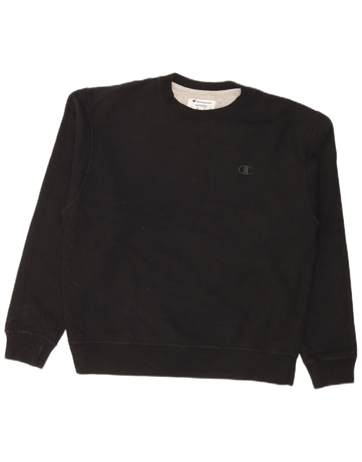 Champion Mens Sweatshirt Jumper Medium Black