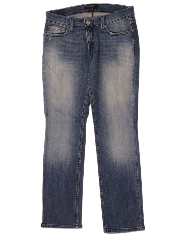 Levi's Womens 524 Super Low Straight Jeans US 9 Medium W30 L30 Blue Cotton
