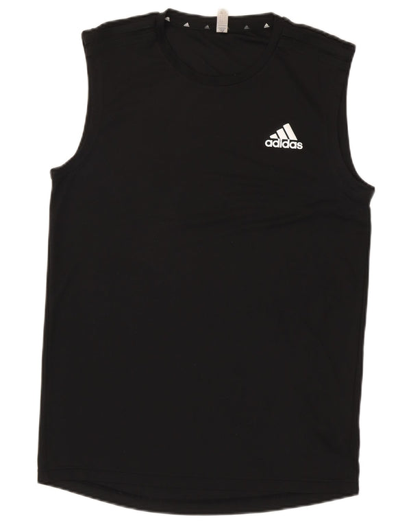 Adidas Mens Aeroready Vest Top Small Black Polyester