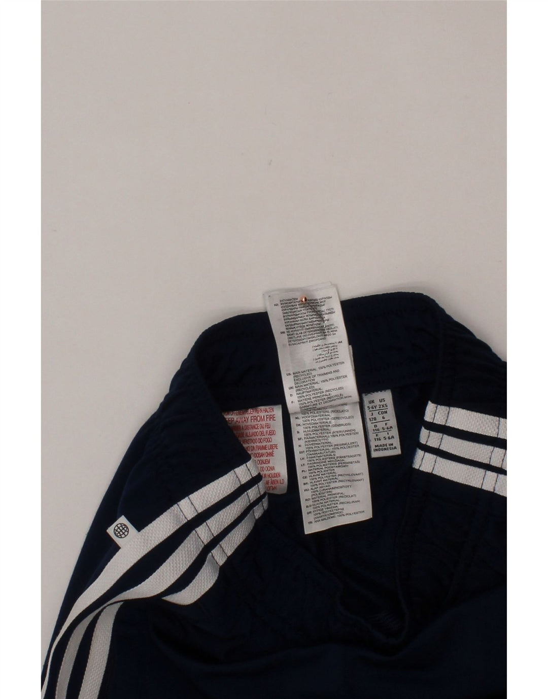 ADIDAS Boys Aeroready Tracksuit Trousers Joggers 5-6 Years  Navy Blue