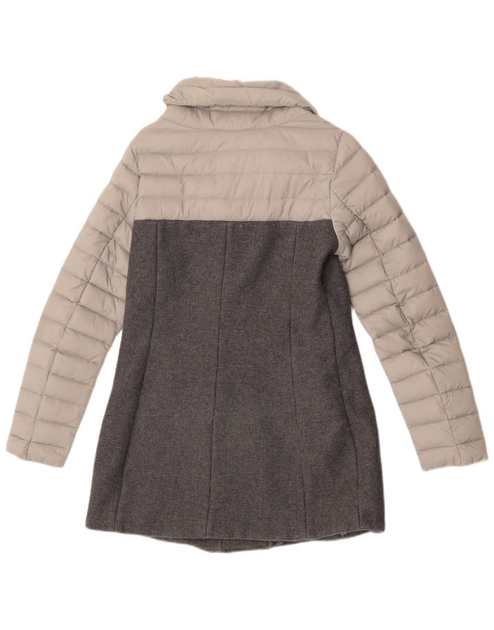 Colmar Womens Padded Coat IT 42 Small Grey Colourblock