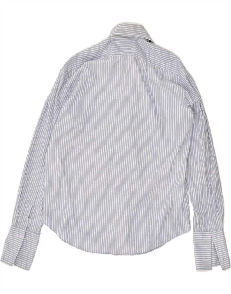 MASSIMO DUTTI Mens Shirt Size 42 16 1/2 Large Blue Pinstripe | Vintage Massimo Dutti | Thrift | Second-Hand Massimo Dutti | Used Clothing | Messina Hembry 