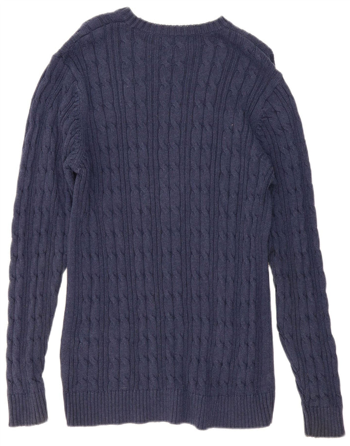 Marks & Spencer Mens Regular Fit Crew Neck Jumper Sweater Medium Navy Blue
