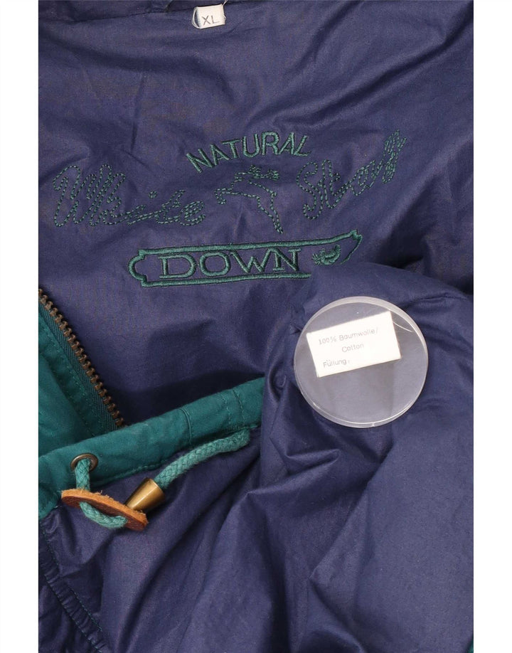 White Stag Mens Padded Jacket UK 42 XL Green Cotton