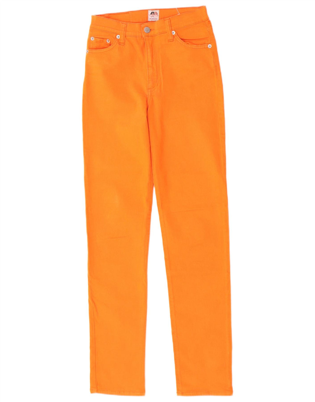 Fiorucci Womens Slim Jeans W28 L30 Orange Cotton