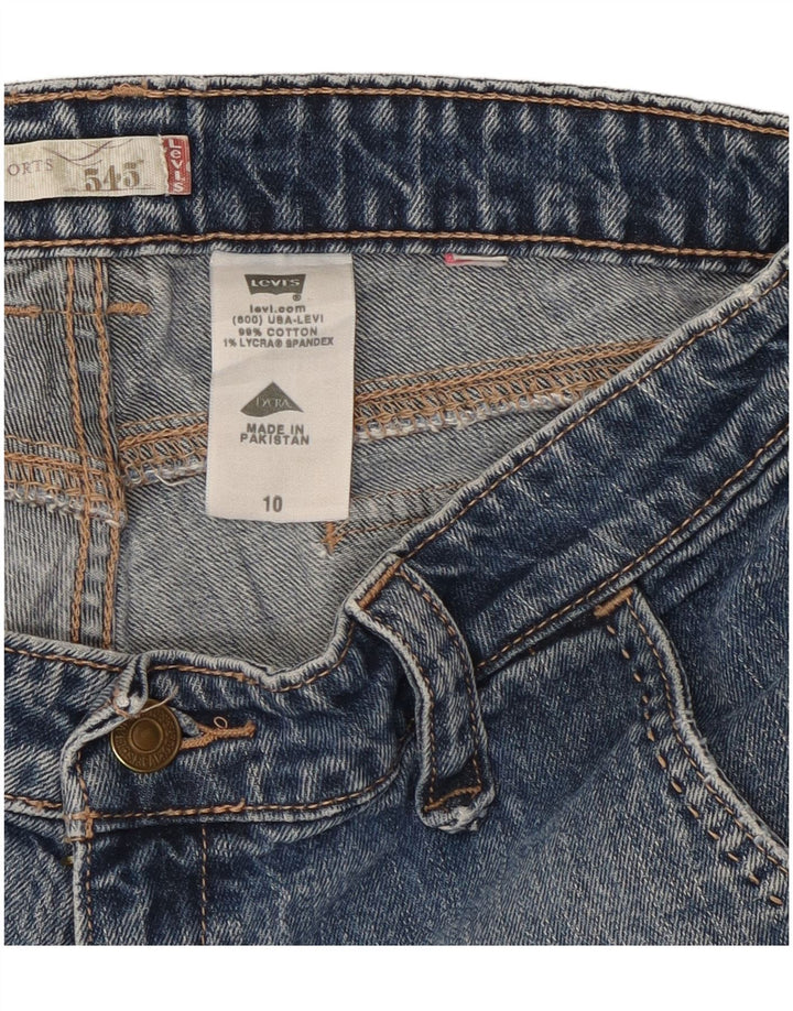 LEVI'S Womens 545 Denim Shorts US 10 Large W32  Blue Cotton