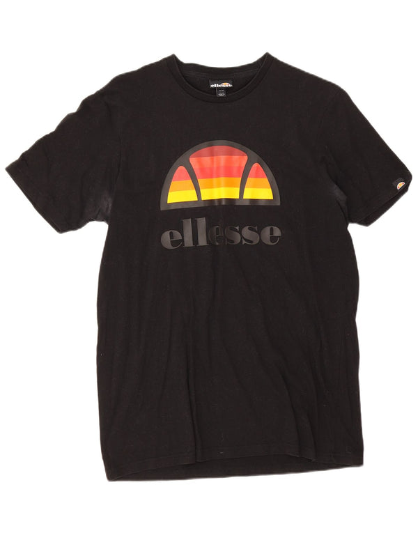 Ellesse Mens Graphic T-Shirt Top Medium Black