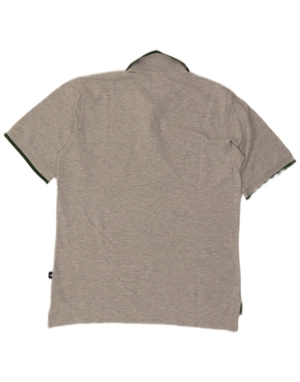 Adidas Mens Polo Shirt UK 36/38 Small Grey Cotton