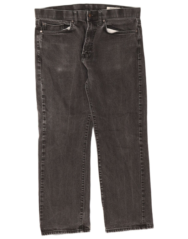 Marks & Spencer Mens Straight Jeans W34 L29 Black Cotton